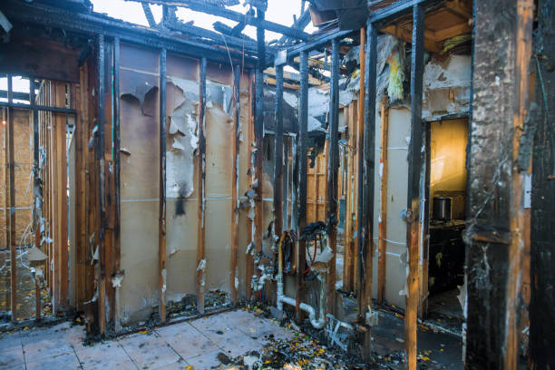 Professional Emergency Fire Cleanup technician working in Waller, TX